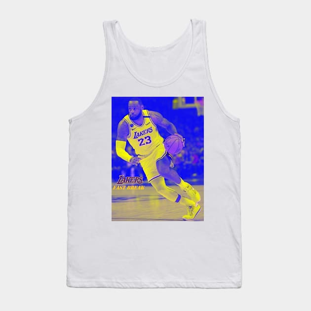 Lakers Fast Break Tank Top by Pop Culture Cosmos